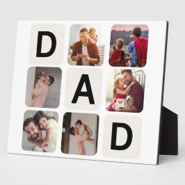 Vater Vatertag Foto Collage Plaque Fotoplatte