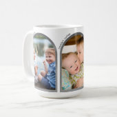 Vater | Vatertag Foto Collage & Text Modern Arch Kaffeetasse (Vorderseite Links)