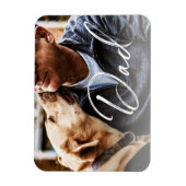 Vater-Vatertag für Hunde Magnet (Vertikal)