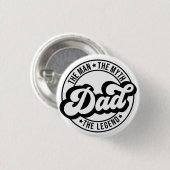 Vater Vatertag Geschenk. Papa Geburtstagsgeschenk. Button (Vorne & Hinten)