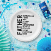 Vater Vatertag Geschenk. Papa Geburtstagsgeschenk. Pappteller (Party)