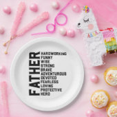 Vater Vatertag Geschenk. Papa Geburtstagsgeschenk. Pappteller (Party)