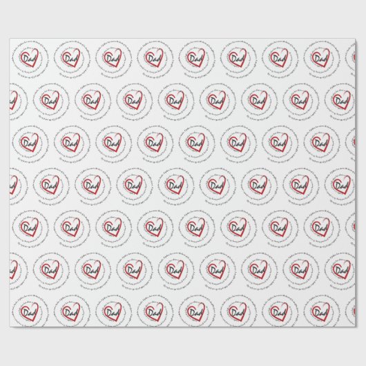 Vater - Vatertag Geschenkpapier (Flach)