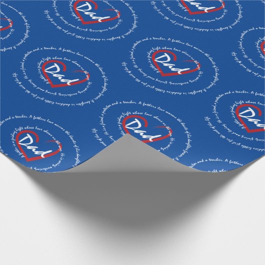 Vater - Vatertag Geschenkpapier (Ecke)