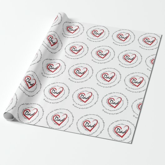 Vater - Vatertag Geschenkpapier (Ungerollt)