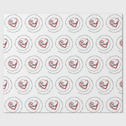 Vater - Vatertag Geschenkpapier (Flach)