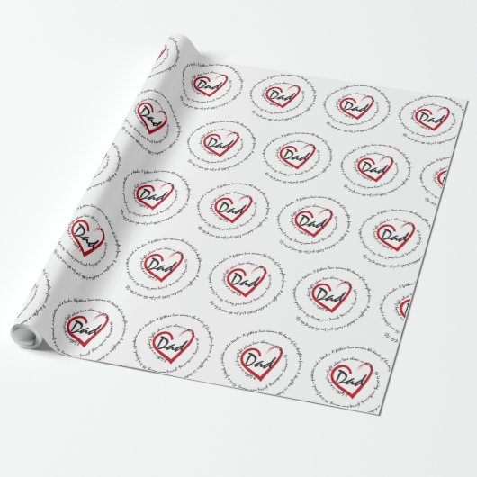 Vater - Vatertag Geschenkpapier (Ungerollt)