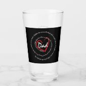 Vater - Vatertag Glas (Rückseite)