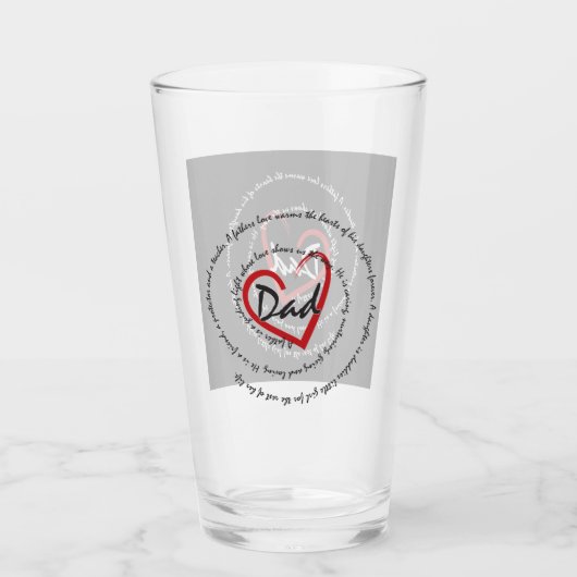 Vater - Vatertag Glas (Vorderseite)