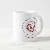 Vater - Vatertag Jumbo-Tasse (Vorderseite Rechts)