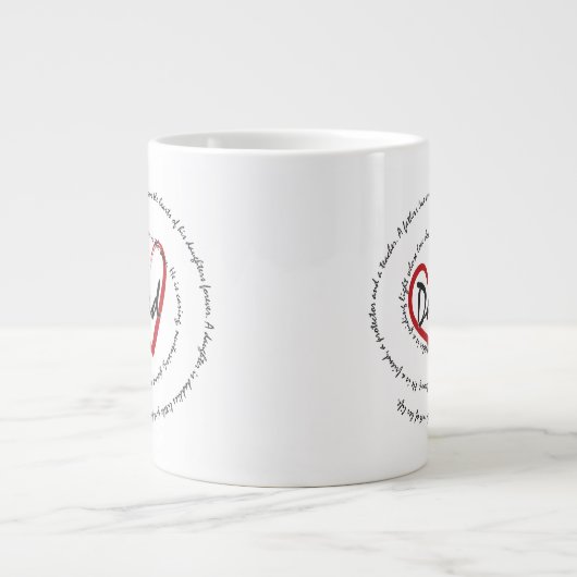 Vater - Vatertag Jumbo-Tasse (Vorderseite)