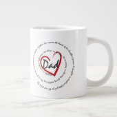 Vater - Vatertag Jumbo-Tasse (Rechts)