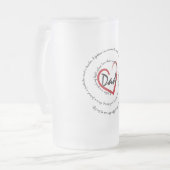 Vater - Vatertag Mattglas Bierglas (Vorderseite Links)