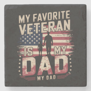 Vater Vatertag Mein Lieblingsveteran Steinuntersetzer