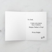 Vater-Vatertag | Nummer 1 Vater Franchise Karte (Innenseite)