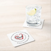 Vater - Vatertag Rechteckiger Pappuntersetzer (Vor Ort)