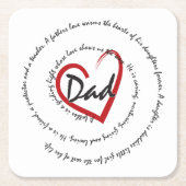 Vater - Vatertag Rechteckiger Pappuntersetzer (Vorderseite)