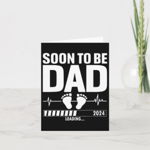 Vater Vatertag T-Shirt für bald sein erste Tim Karte