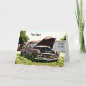 Vater Vatertag Vater Body Funny Card Karte (Vorderseite)