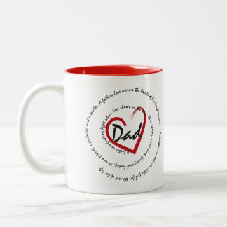Vater - Vatertag Zweifarbige Tasse