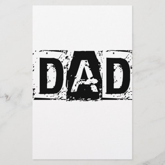 Vater. Vatertagsgeschenk Briefpapier (Vorderseite)