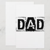 Vater. Vatertagsgeschenk Briefpapier (Vorne/Hinten)