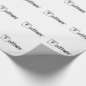 Vater... Vatertagsgeschenk Geschenkpapier (Ecke)