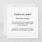 Vater - Vatervati-Entenbaby in der niedlichen Einladung (Rückseite)