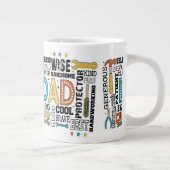 Vater Vathers Day Jumbo-Tasse (Rechts)
