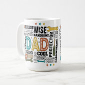 Vater Vathers Day Kaffeetasse (Vorderseite Links)