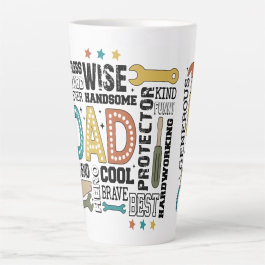 Vater Vathers Day Milchtasse (Vorderseite)