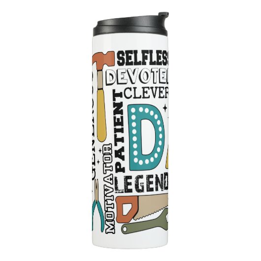 Vater Vathers Day Thermosbecher (Nach links gedreht)