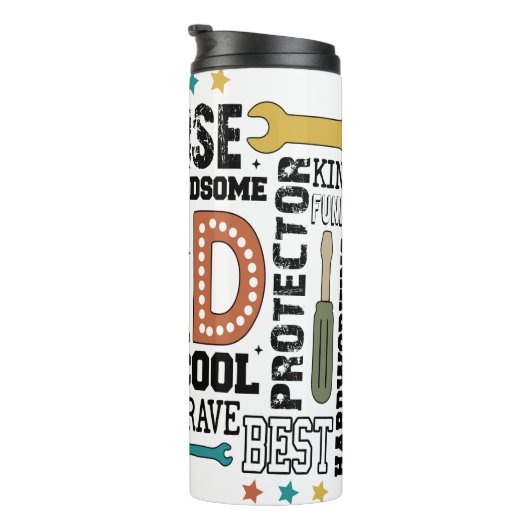 Vater Vathers Day Thermosbecher (Nach rechts gedreht)