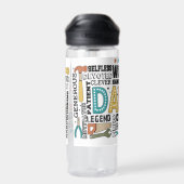 Vater Vathers Day Trinkflasche (Rückseite)