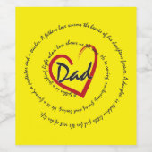Vater Vathers Day Weinetikett (Einzelnes Label)