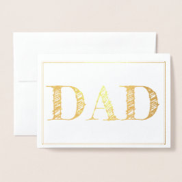 VATER vereitelte Vatertagskarte Folienkarte