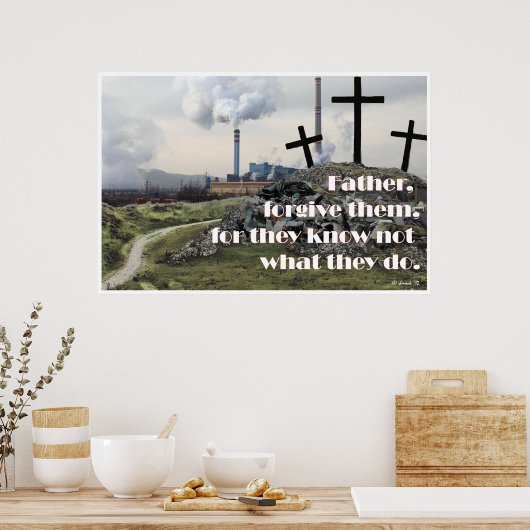 Vater vergeben ihnen Poster (Küche)