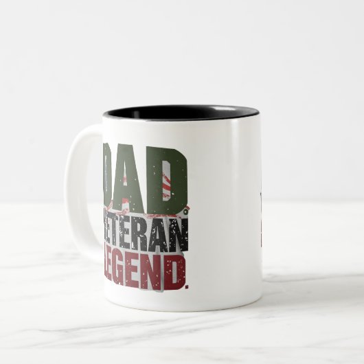 Vater Veteran Legend Tasse - Benutzerdefiniertes G (Vorderseite Links)