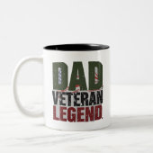 Vater Veteran Legend Tasse - Benutzerdefiniertes G (Links)