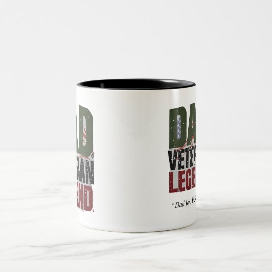 Vater Veteran Legend Tasse - Benutzerdefiniertes G (Mittel)