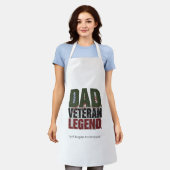 Vater Veteran Legende Schürze – BBQ Held Geschenk (Getragen)