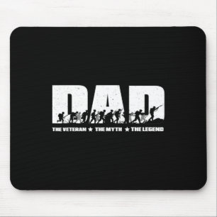 Vater Veteran Myth Legend Vathers Day Vater Opa Ve Mousepad