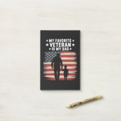 Vater Veterans Day Papa Stolz Post-it Klebezettel (Auf Schreibtisch)