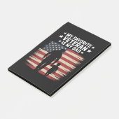 Vater Veterans Day Papa Stolz Post-it Klebezettel (angewinkelt)