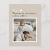 Vater Vielen Dank, dass Sie die Postkarte für das  (Vorderseite)