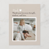 Vater Vielen Dank, dass Sie die Postkarte für das  (Vorderseite)