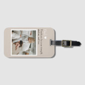 Vater, vielen Dank für - Benutzerdefiniertes Foto  Gepäckanhänger (Vorderseite (Horizontal))