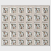 Vater, vielen Dank für - Benutzerdefiniertes Foto Geschenkpapier (Flach)