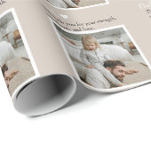 Vater, vielen Dank für - Benutzerdefiniertes Foto Geschenkpapier (Rolleneckpunkt)