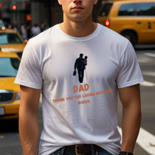 Vater, vielen Dank für die Liebe ohne Worte Herr T-Shirt
